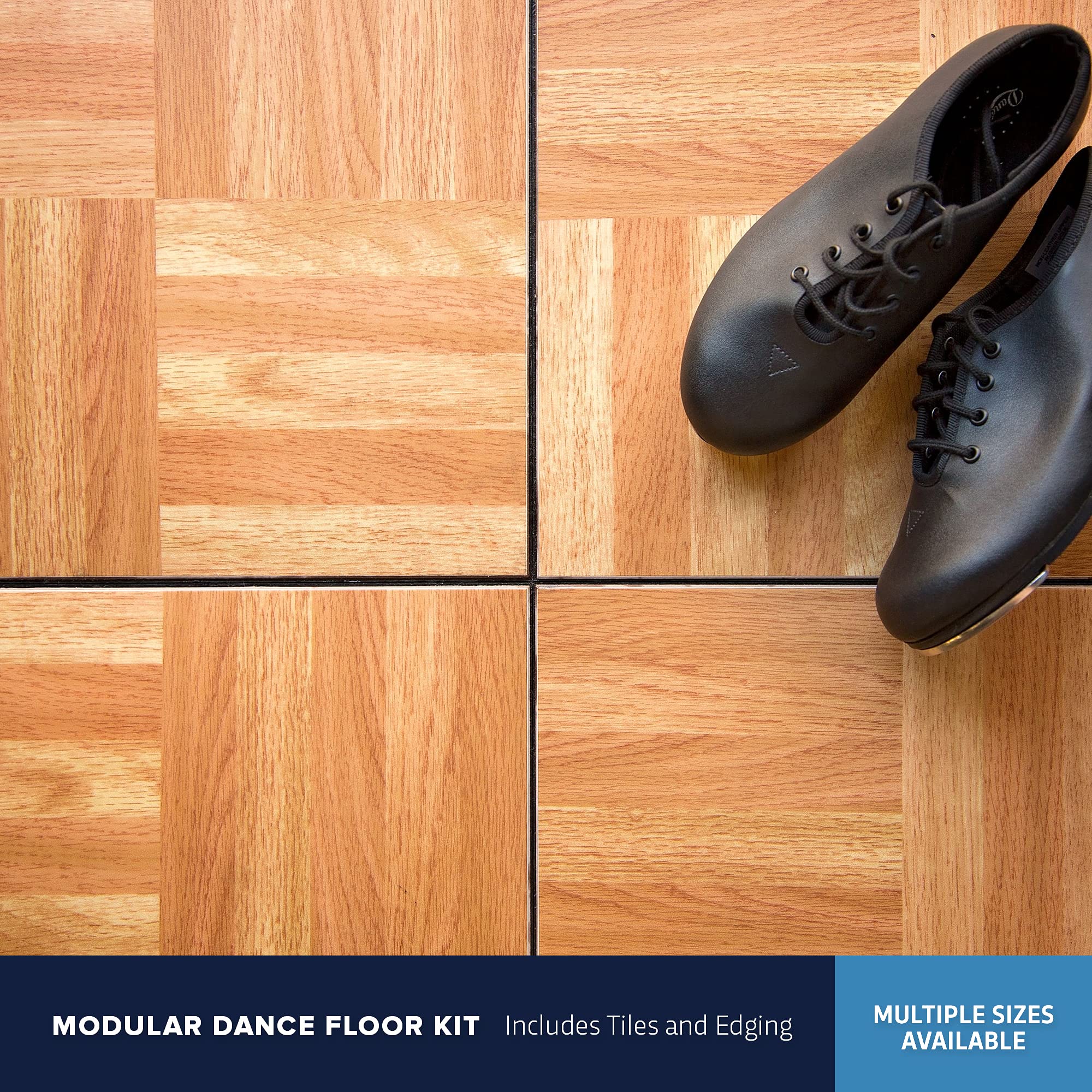 IncStores 1/2 Inch Thick Modular Practice Dance Floor Kits Wood