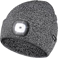 Vista 30 de Etsfmoa Gorro unisex con la luz, regalos para hombres, papá, padre, gorras recargables por USB