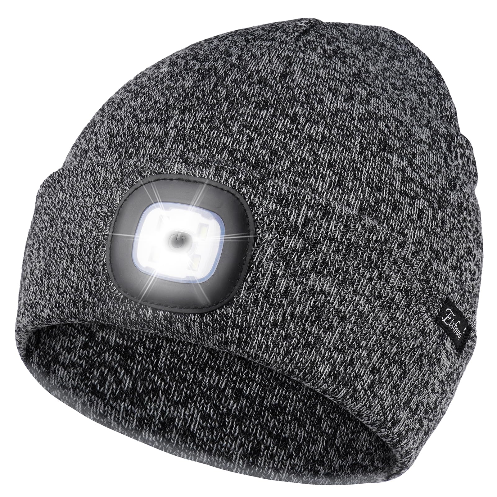Etsfmoa Unisex Beanie with The Light, Gifts for Men Dad Father Winter Caps