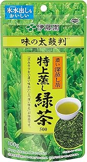 伊藤園 味の太鼓判 特上蒸し緑茶 500 煎茶 100g
