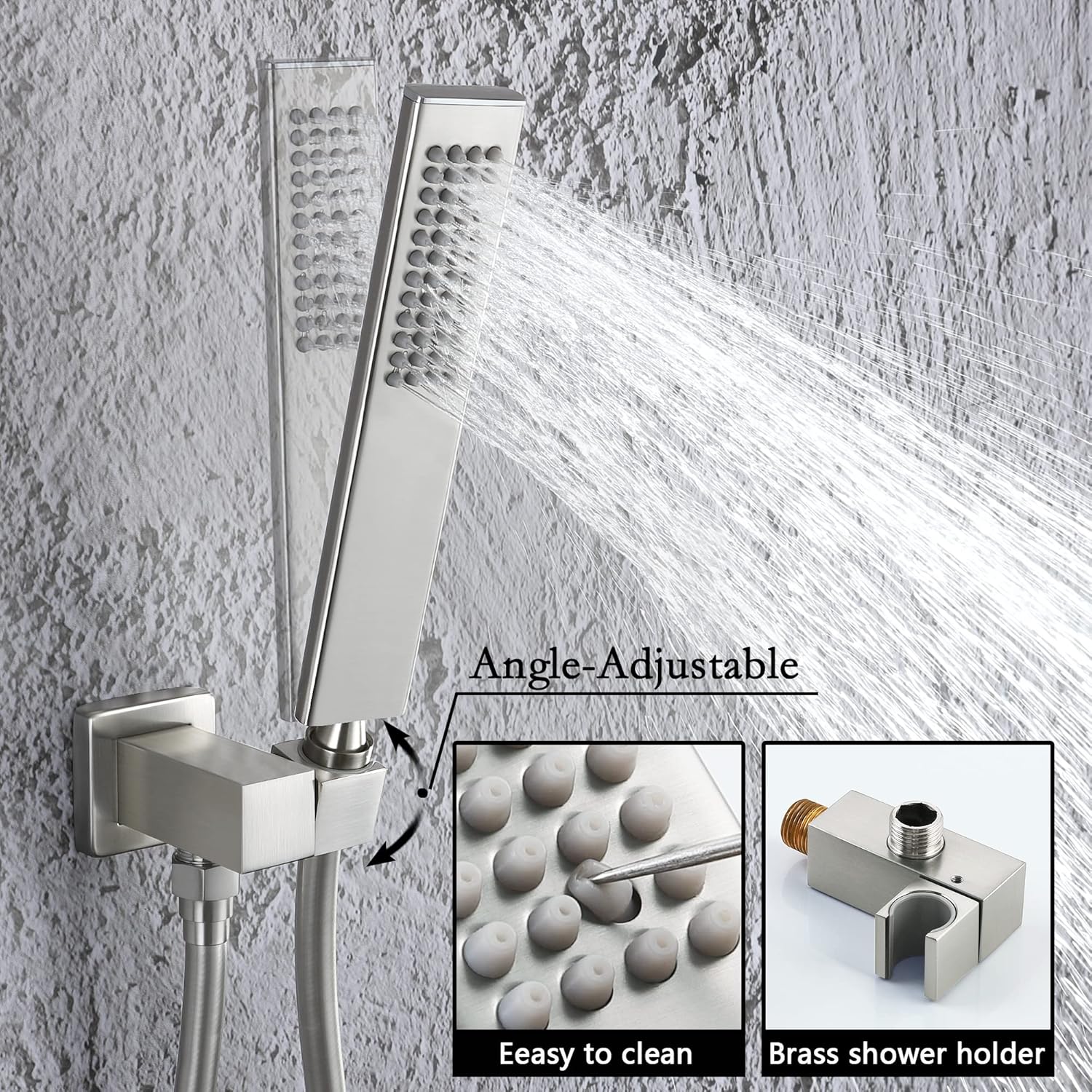 Lіmіtеd Dіѕсоunt SKOWLL Shower Faucet System Wall Mount Rain Shower Faucet Set with 10 Inch Waterfall Shower Head LED Color Change Mixer Shower Faucet Kit, Brushed Nickel