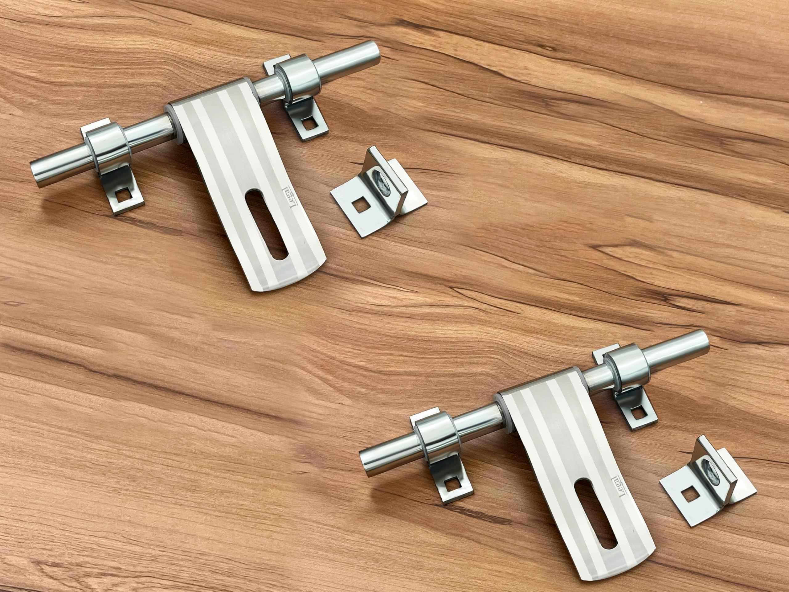 legal super industries Aldrop Stainless Steel Aldrop Glossy Door Aldrop for Main Door, Latches for Door, Matte Finish (2 PCS 164A-454 8inch)