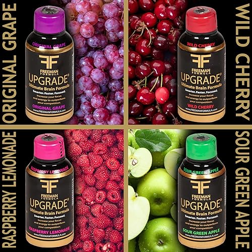 Miniatura 2 de Freeman Formula Upgrade Liquid Energy Shot - Suplemento cerebral - Potenciador cerebral - Suplemento de enfoque - Suplemento de apoyo cerebral