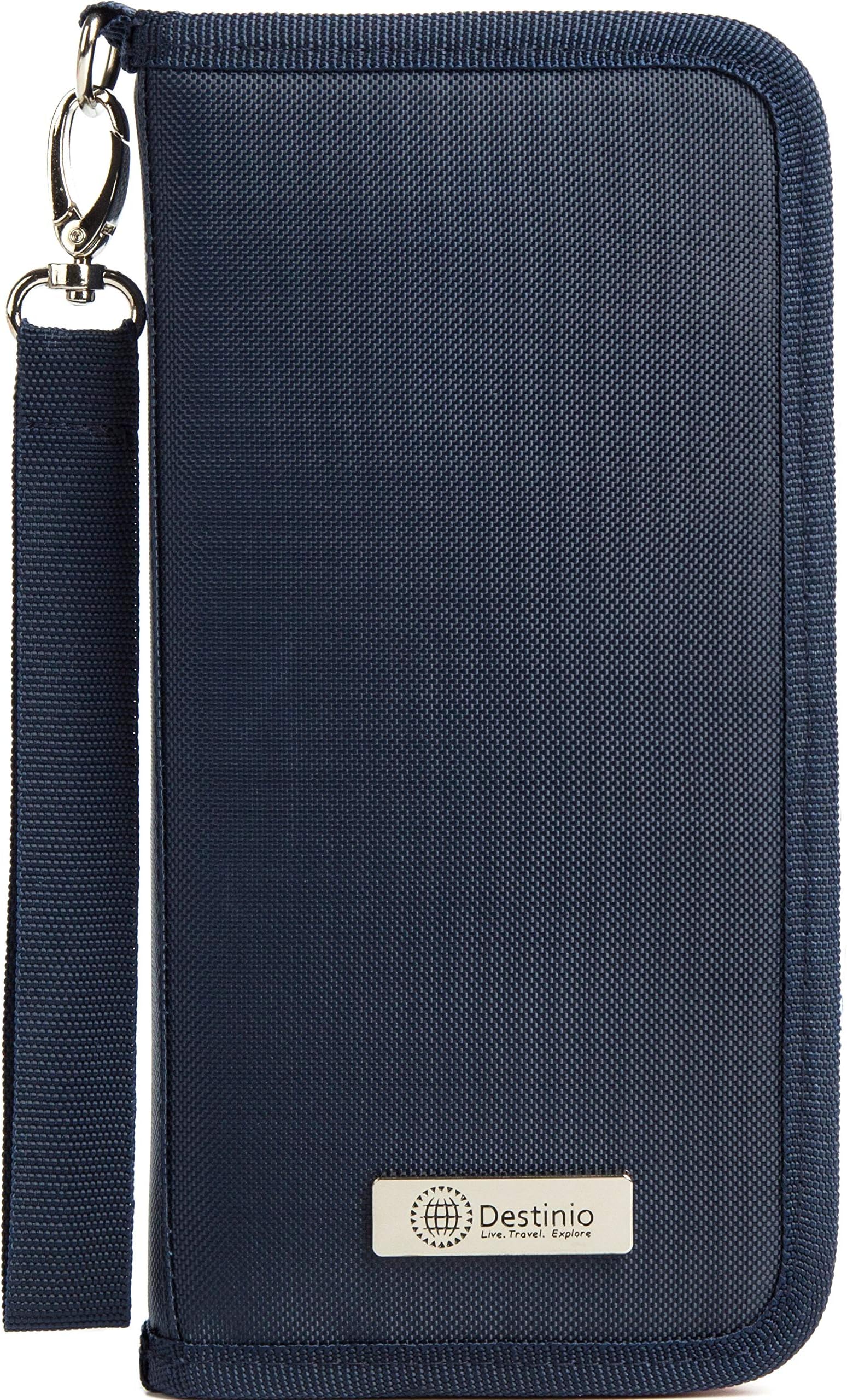 Destinio Polyester Unisex wallet(BLUE)