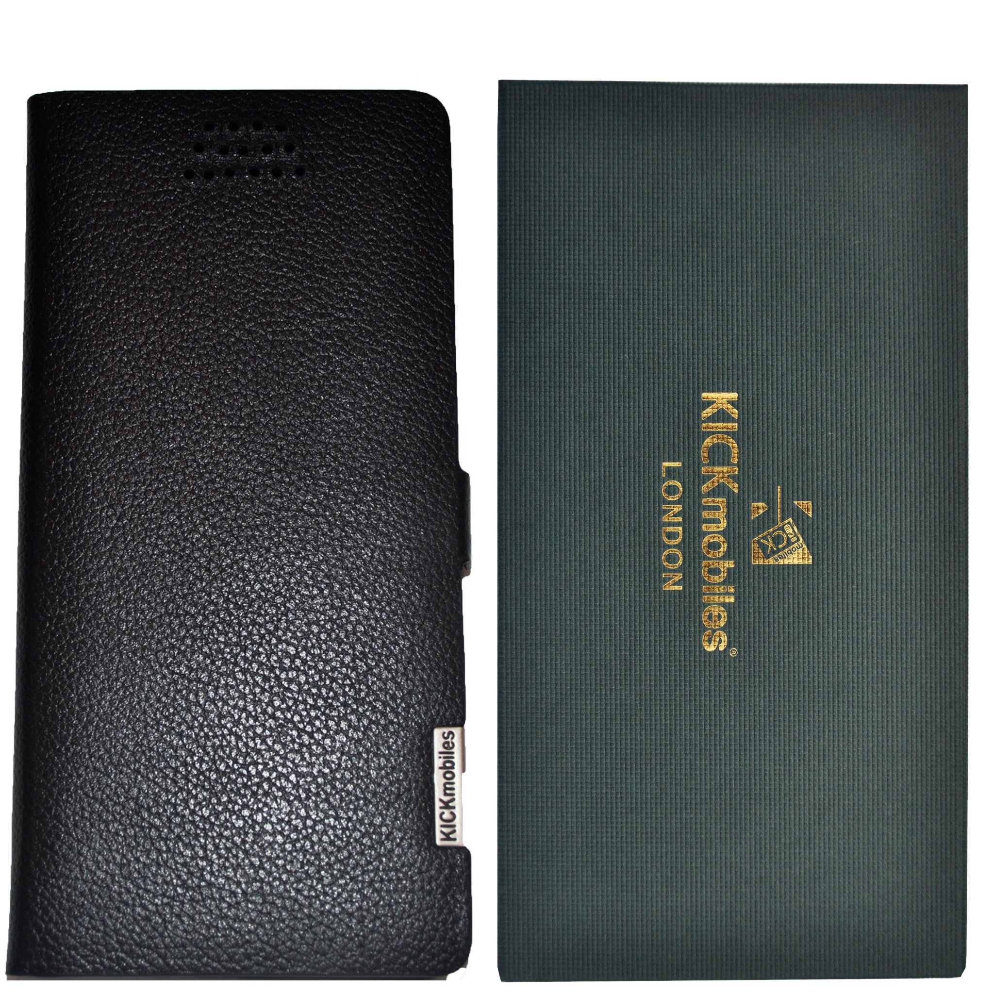 KICKmobiles London Luxury Leather Case For Silent Circle Blackphone 2 Bp2 Black