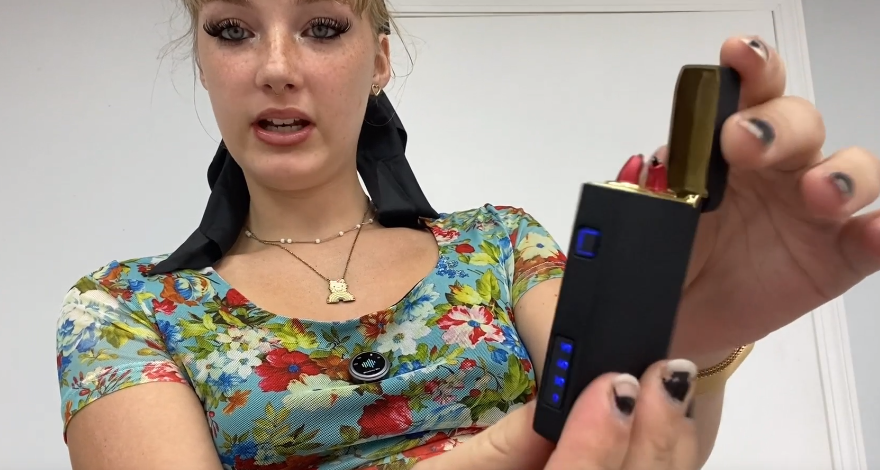 Encendedor eléctrico recargable SKRFIRE azul miniatura 7