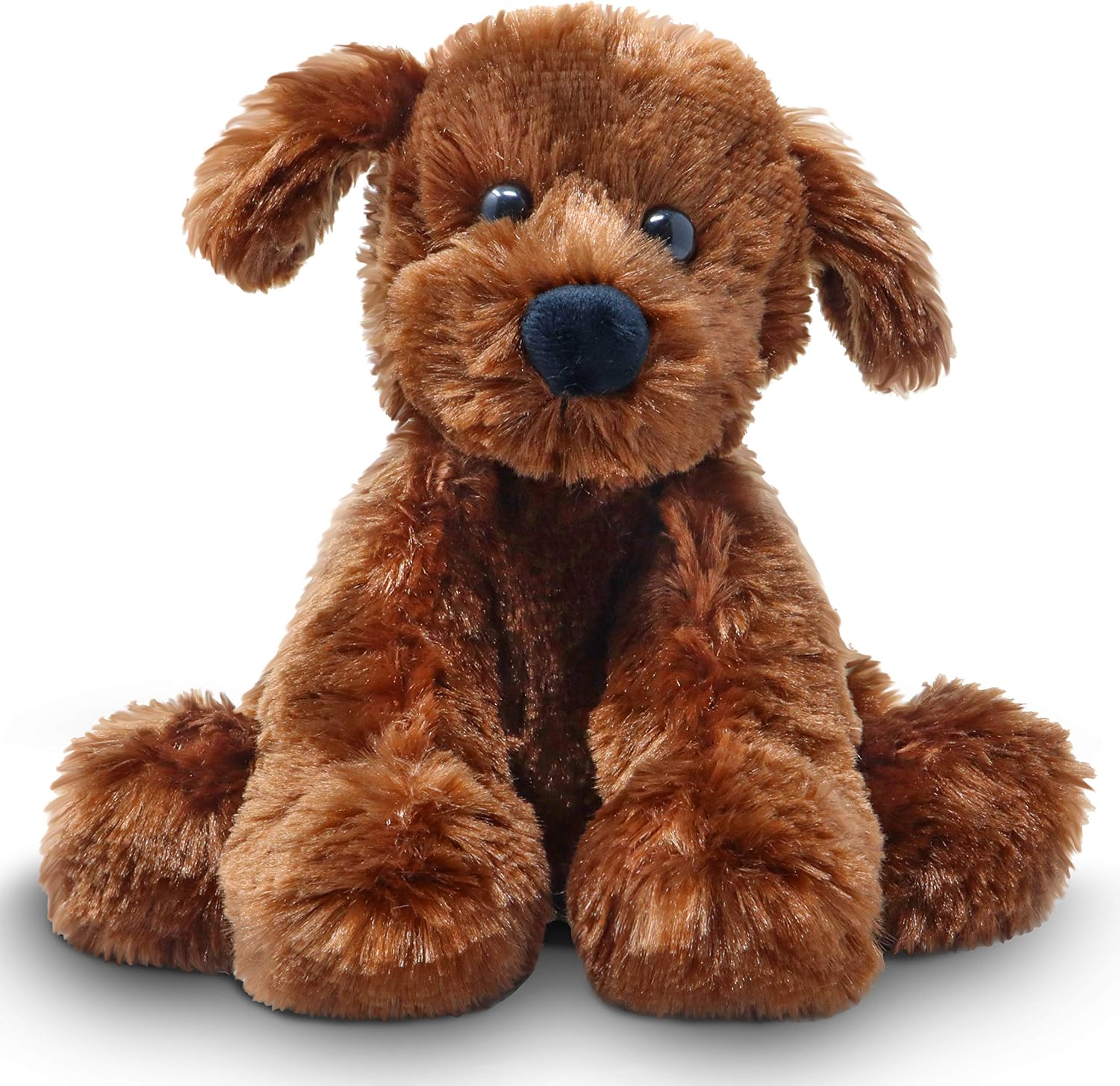Fluffuns Puppy Dog Stuffed Animals - Stuffed Dog Plush Toys - 9 Inches (Brown)