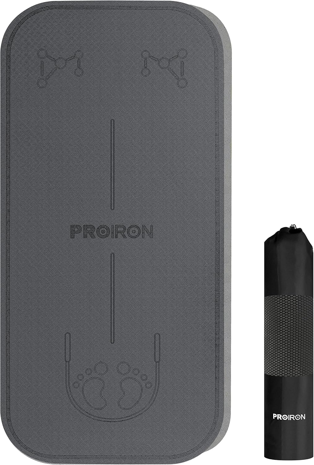 PROIRON Skipping Yoga Mat 1350 * 640mm Training Fitness Mat Creamy-white TPE Mat for Men Women Children for Gym and Outdoor Yoga Rope skipping Pilates Relax Strength training Bag included