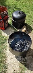 Tectake Barbecue Charbon 3 En 1 XL Fumoir Gril Smoker, 3 Étages Avec Thermomètre, Roues, Pour Viande Poisson Légumes
