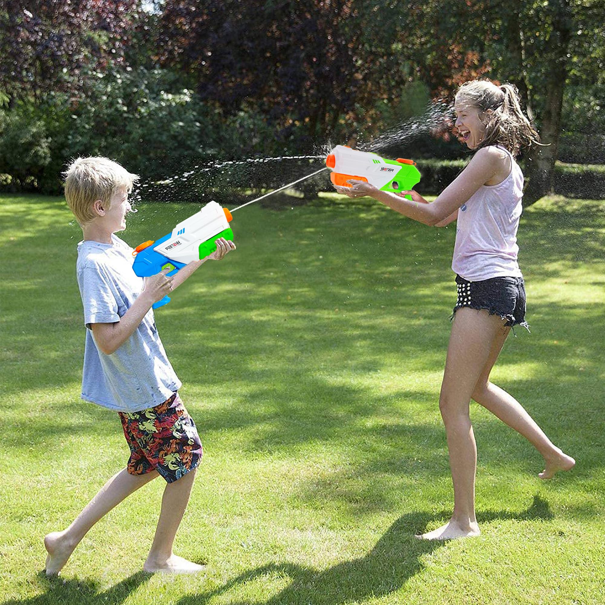 2 Stück Wasserpistolen-Stifte - Schreibstifte Mit Spritzfunktion