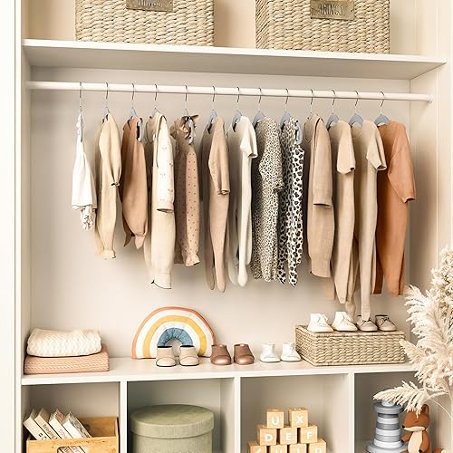 Miniatura 6 de Perchas de terciopelo para ropa para bebé, perchas de terciopelo antideslizantes resistentes para niños o perchas para niños pequeños para armario,