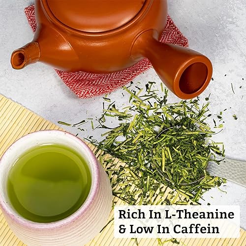 Miniatura 4 de SA Té verde japonés Kuki Cha hoja suelta, 3 onzas