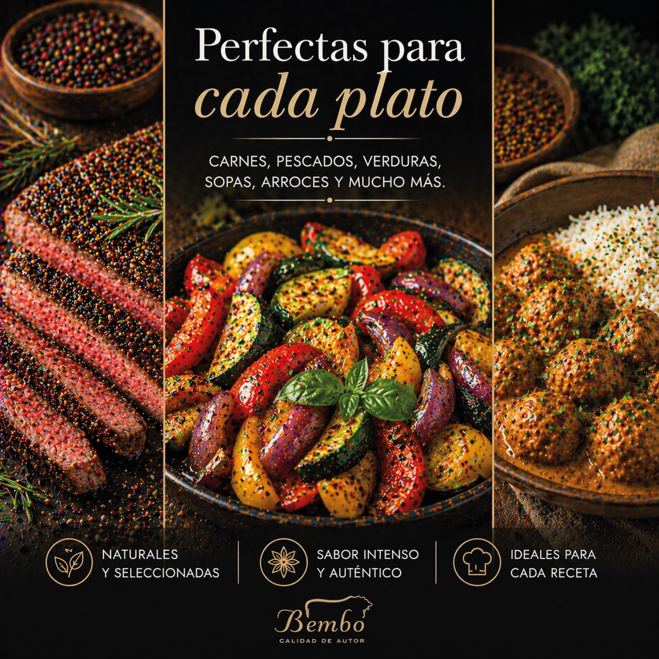 Bembo Set Regalo con 15 Especias del Mundo – Colección de Degustación