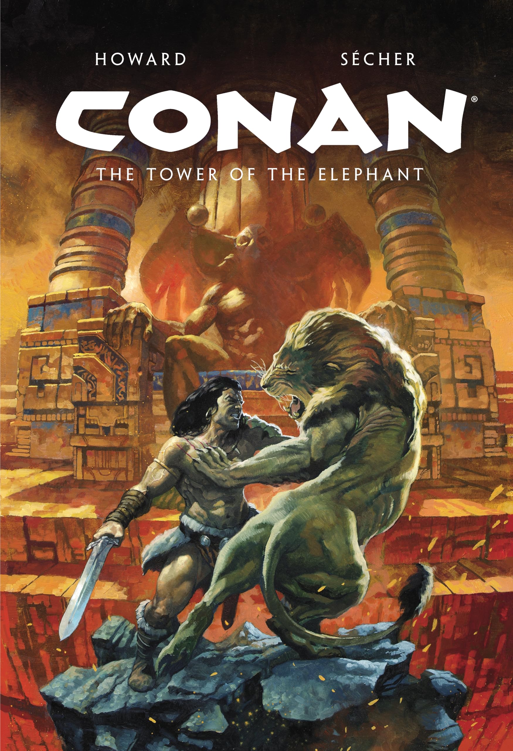CONAN ILLUSTRATED THE TOWER OF THE ELEPHANT HARDCOVER Robert E Howard (56 Pages)