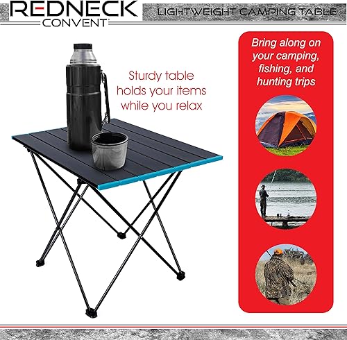 Miniatura 5 de Mesa de camping plegable RC - Mesa de camping ligera y pequeña, mesa plegable de aluminio portátil para exteriores con bolsa de transporte