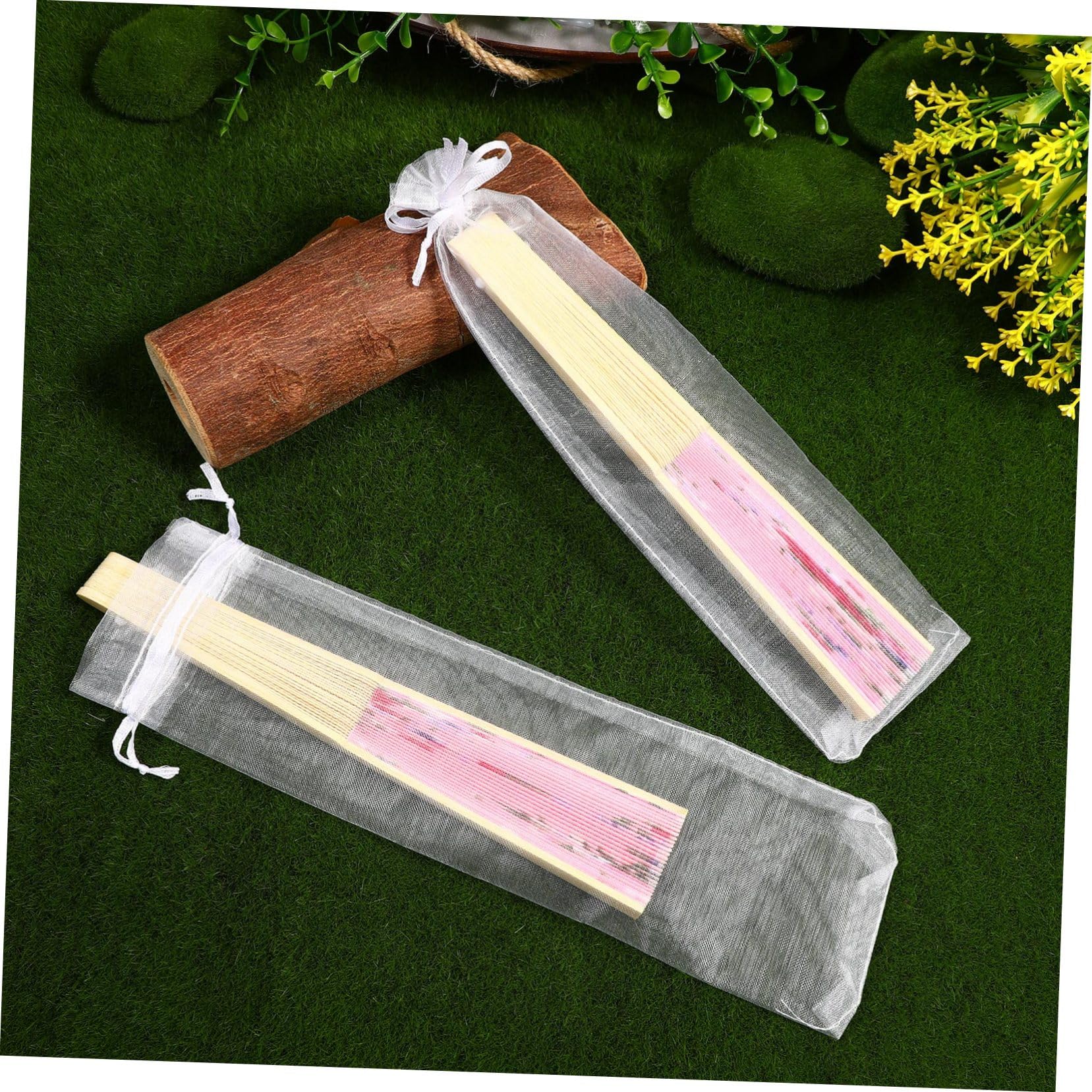 SEWOART 200stücke Organza Geschenktüten Mit Kordelzug Weiße Fächer-taschen Für Hochzeiten Partys Schmuck Und Leicht Und Langlebig Für Aufbewahrung Und Präsentation