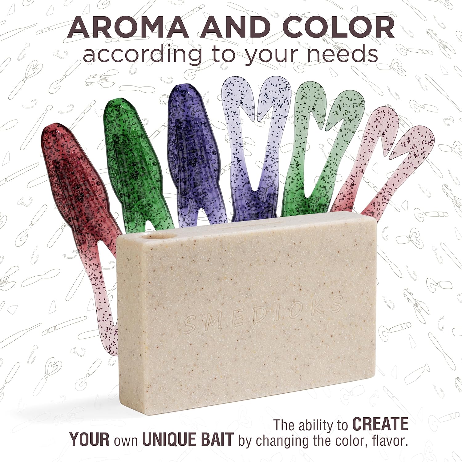 Premium Soft Plastiс Mold Lure Making Injection Molds Fishing Lures 2 Cavity Zoom Horny Toad 4''