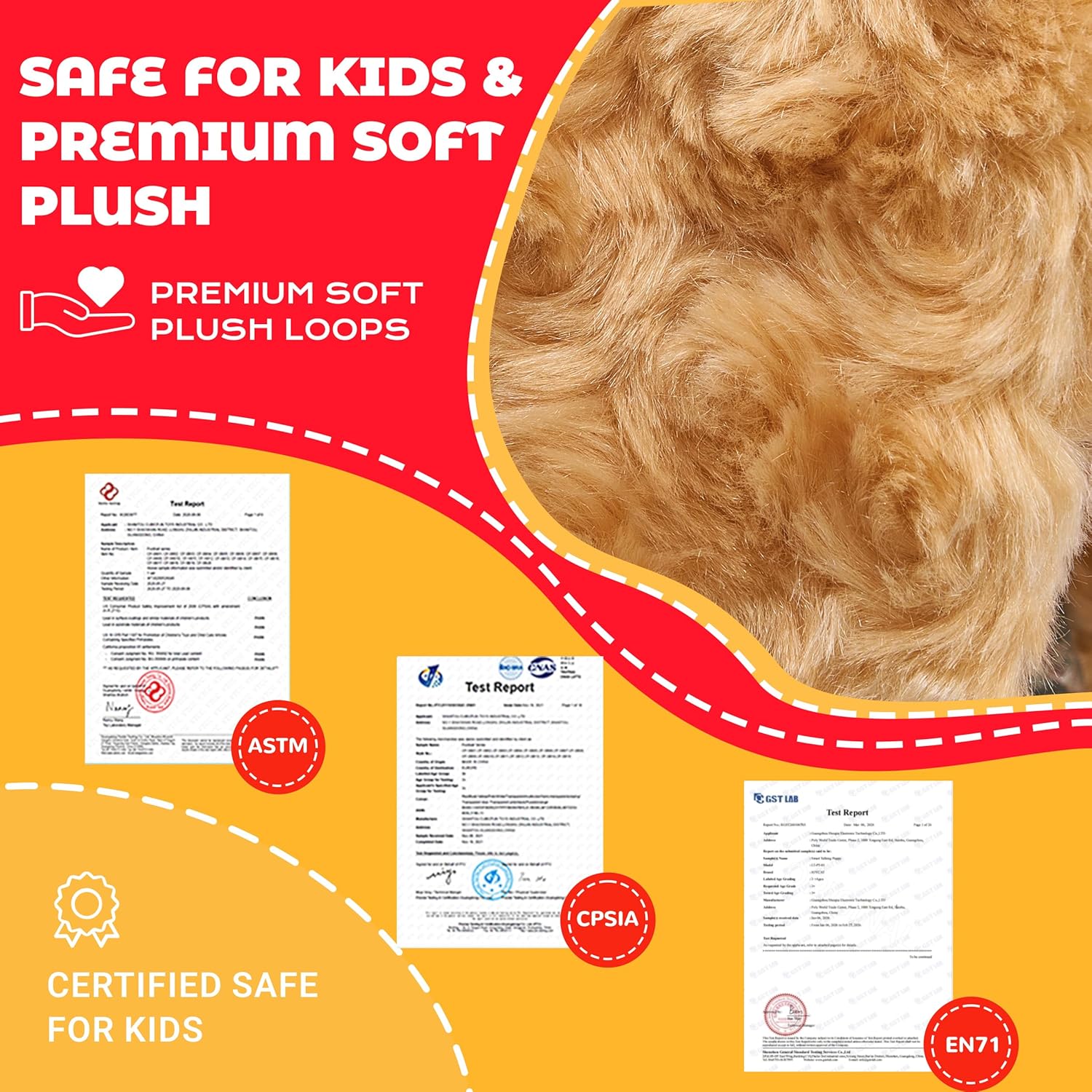 JoyCat Interactive Plush Puppy for Kids 3-5, Talking Stuffed Dog with Simple Voice Prompts, Repeat-Back Recording, Head Touch Response, Short-Step Walking, Barking & Tail Wagging, Gift for Boys Girls