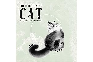 2024 Illustrated Cat Terry Runyan Wall Calendar