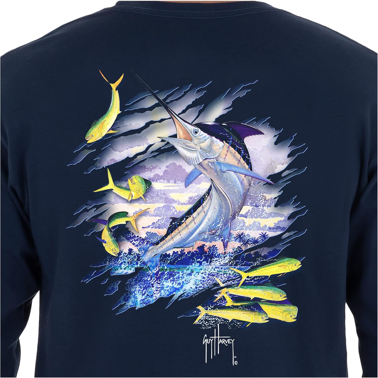 Green Long Sleeve T-Shirt for Men - Species Silos