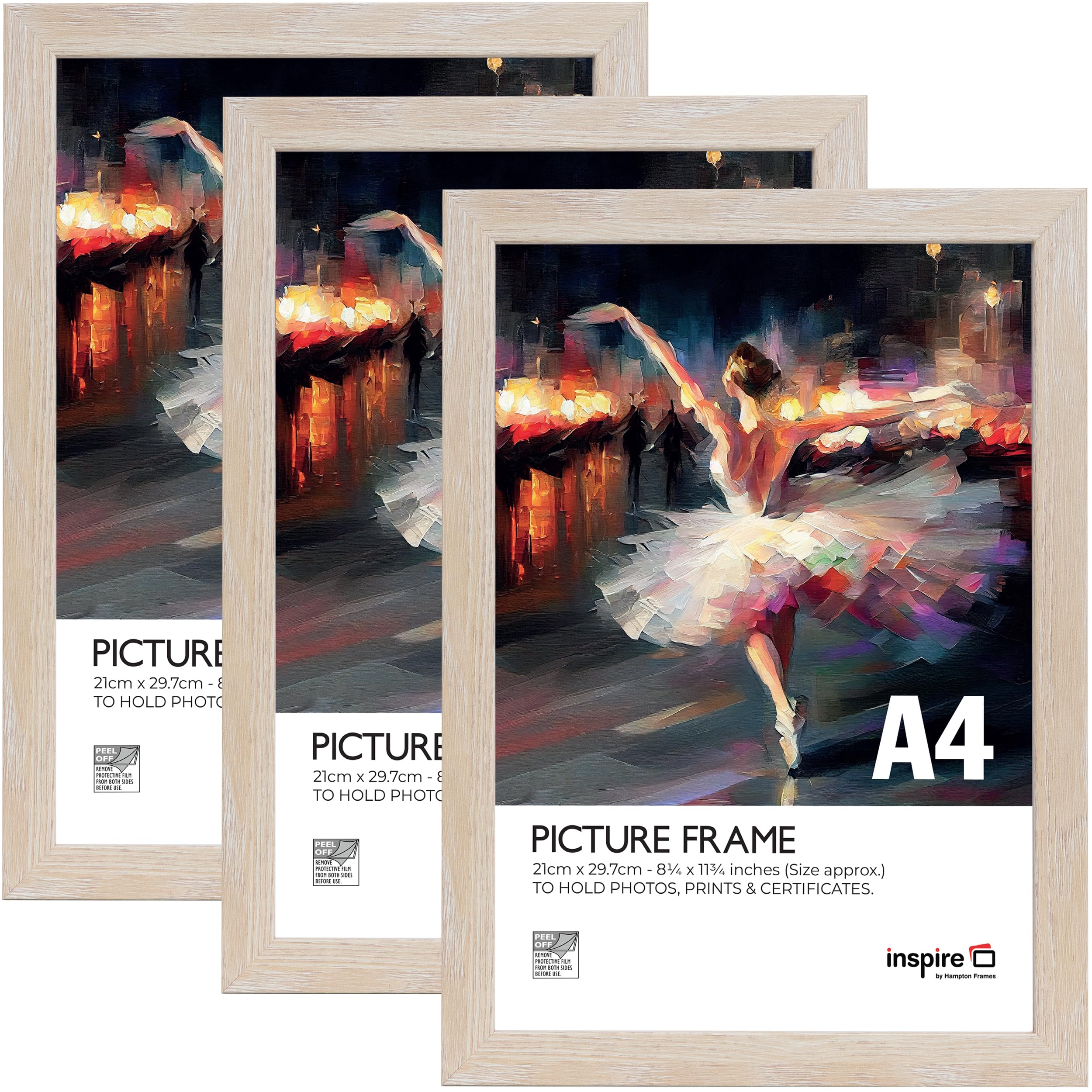 inspire by Hampton Frames, Natural, A4 (21x30cm)