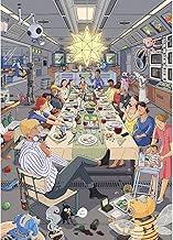 HUADADA Puzzle 1000 Teile Weltraum-Dinner – Surrealistisches Sci-Fi-Puzzle mit vielen versteckten Details