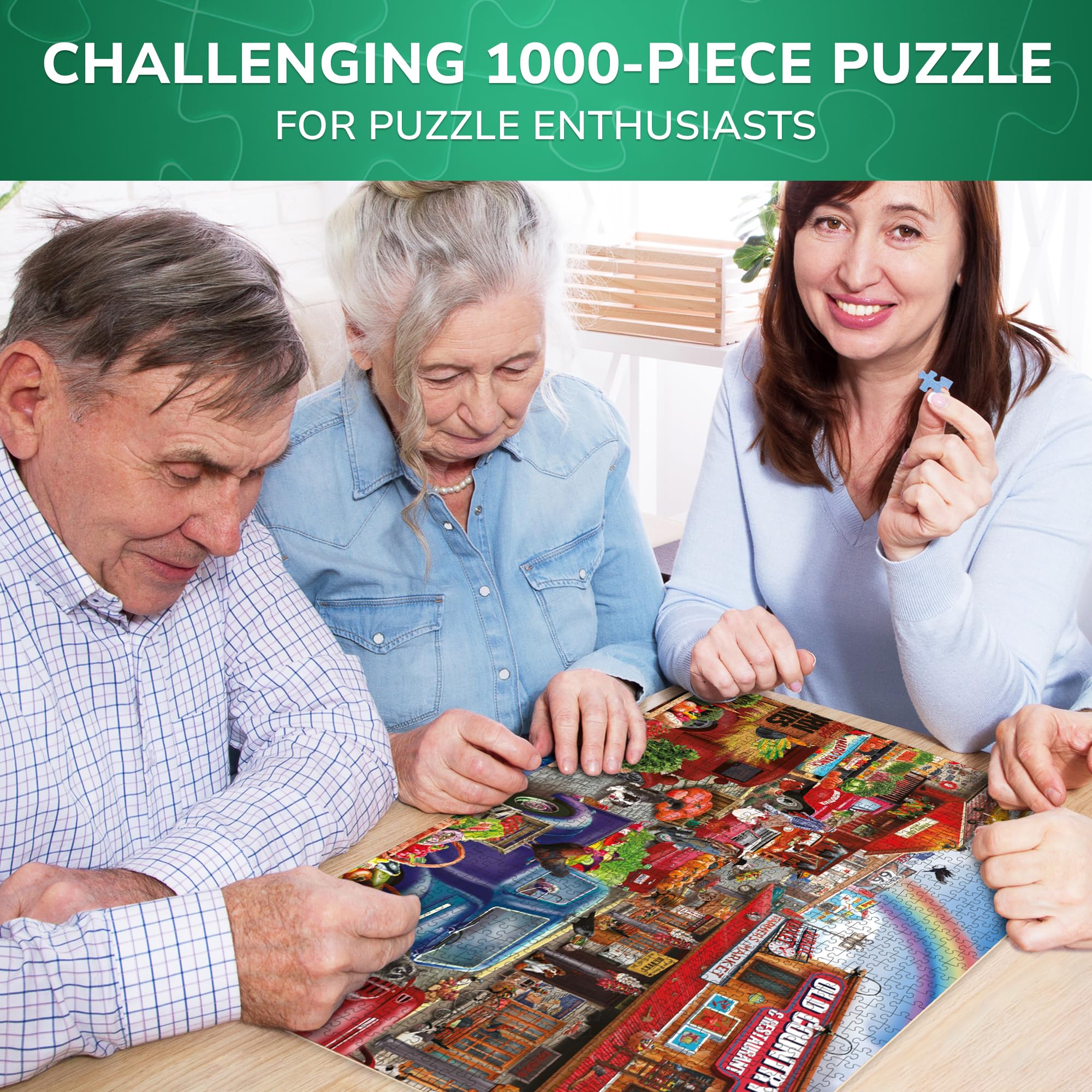 Quokka 500 Pieces Puzzle for Adults and Up - Jigsaw Puzzles for Men and Women - Funny Bazaar Activity for Kids Ages 8-12 and Up - Colourful Game Toy for Family — view 2