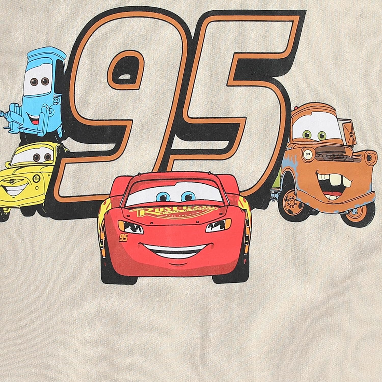 Disney Cars Lightning McQueen Boys 2 Piece Polo Fleece Top and Pants Set for Big Kids - Image 5