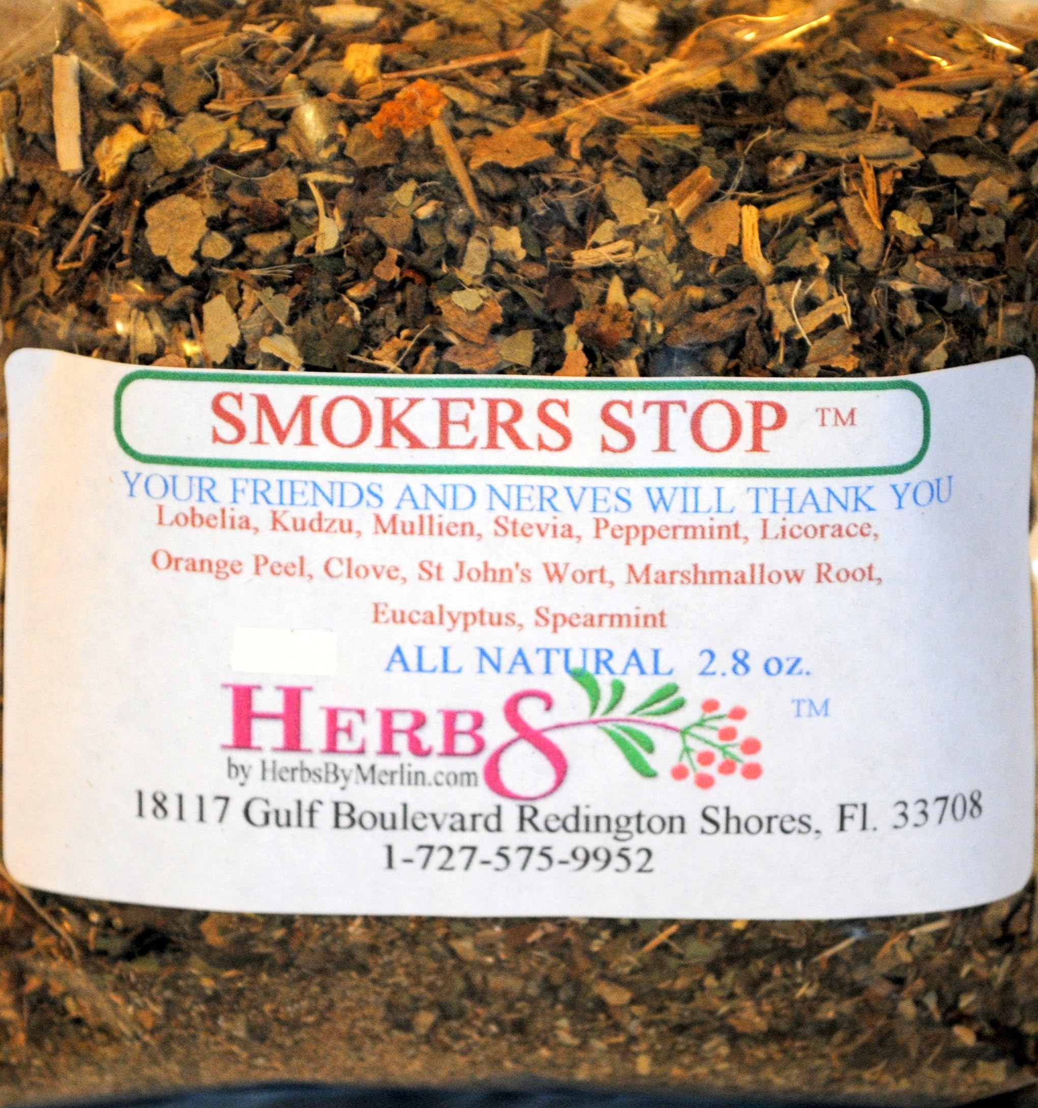 Herbs By MerlinSMOKERS STOP TEA (Balance Reduce Cravings) Organic Loose Leaf Tea 2.8 oz