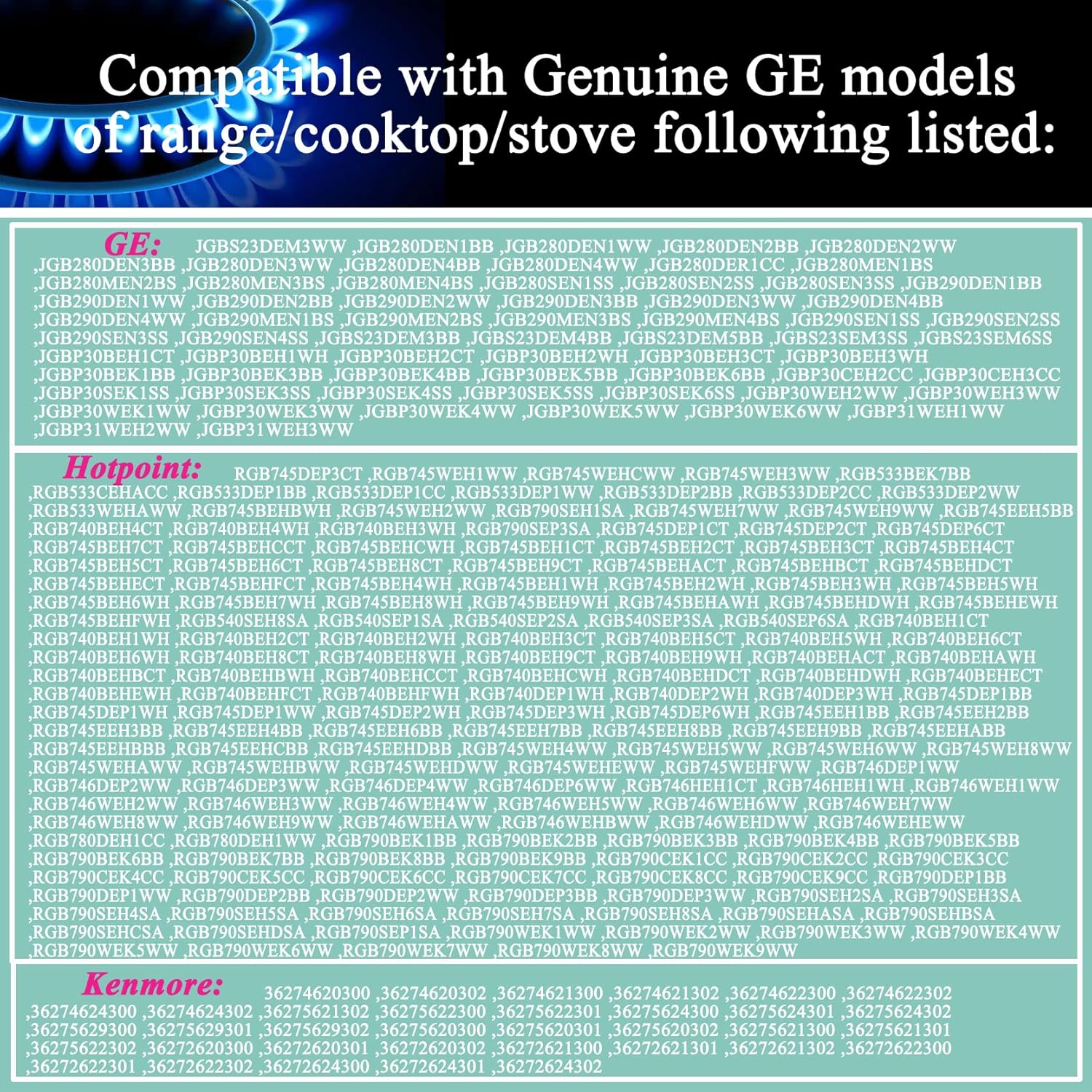 GE Range LP Gas Conversion Kit WB28K10556 Compatible With Kenmore General Electric Range Stove Cooktop, Replacement Part AP4368229 Replaces 1469119 AH2345630 etc. Brass With Instruction