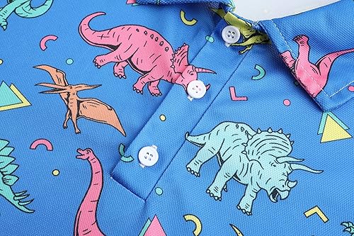 Miniatura 10 de Camisas de golf para hombre, Dry Fit, camisa de golf de manga corta, divertidas camisas polo de golf