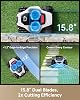 Cortacésped Robot con LiDAR dreame A3 AWD Pro 2500, 4WD para pendientes del 80%, Doble Corte de 15.8" | 4WD para pendientes de 38.7°, Mapeo con LiDAR 360 + Visión Dual AI para 0.62 acres sin cables, Doble Cuchilla de 15.8", Bordeado <1.2", Corte Nocturno Silencioso 5