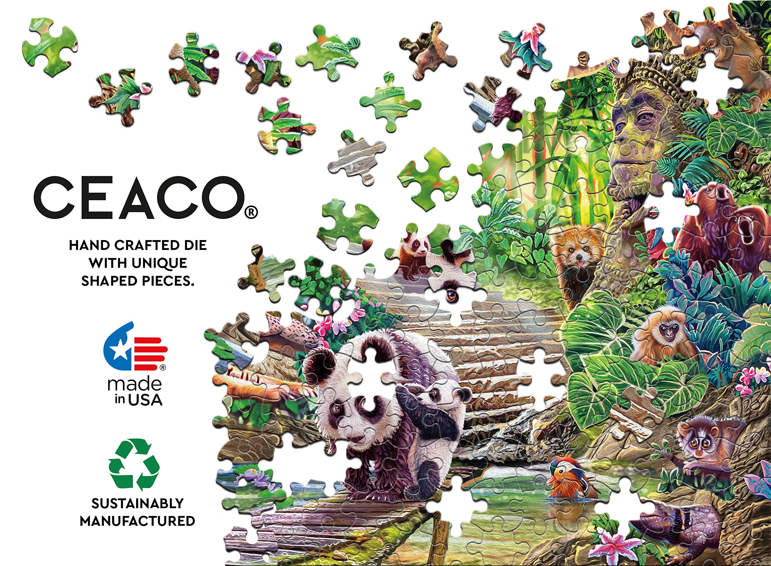 Amazon.com: Ceaco - Wild - Asian Wildlife - 1000 Piece