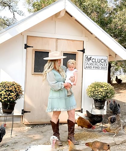 Miniatura 5 de Funny Chicken Gifts - Letrero de lata de pollo para el hogar, granja, gallinero, granja, cocina, jardín, decoración de 8 x 12 pulgadas (3021)