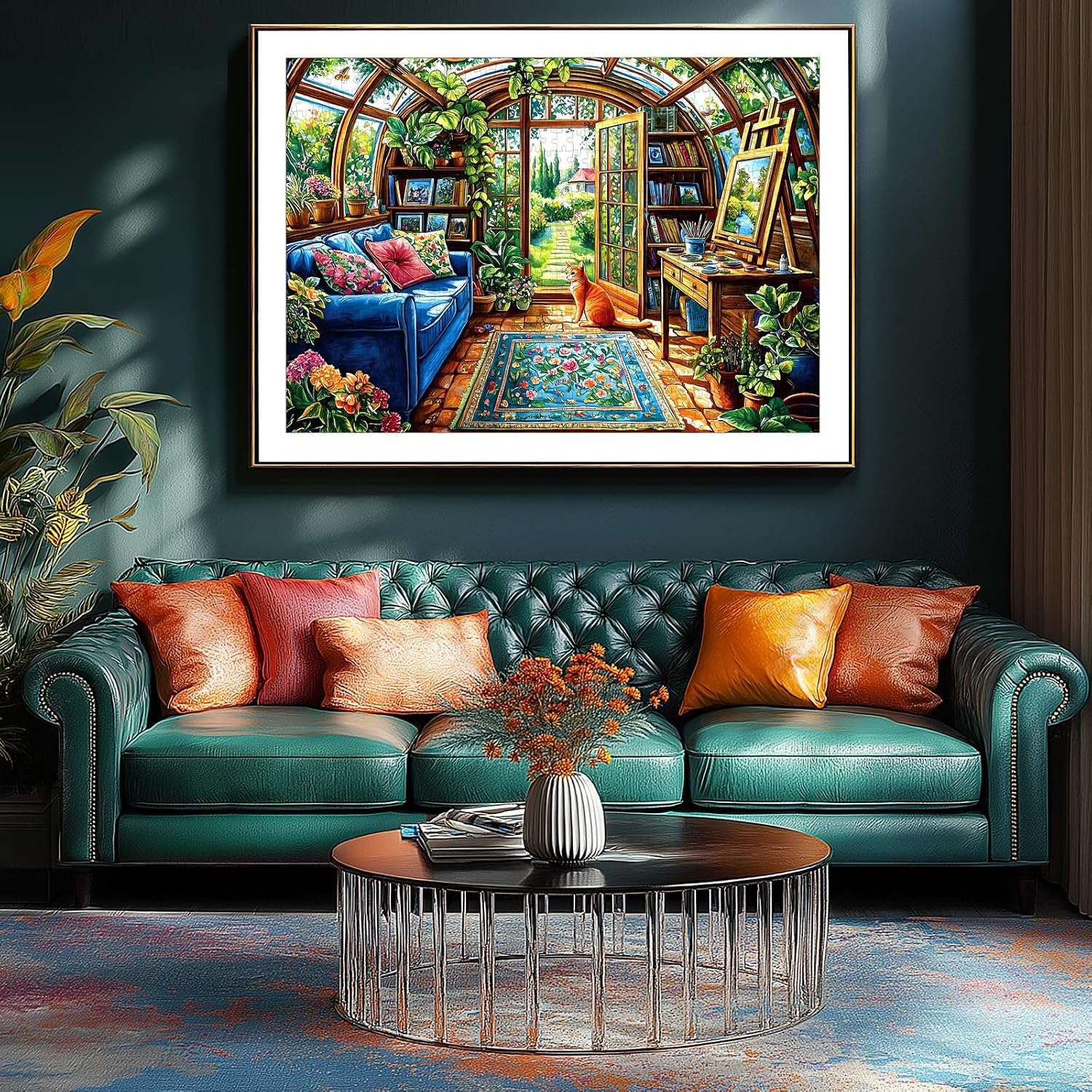1000 Piece Jigsaw Puzzle for Adults, Garden Studio Jigsaw Puzzles for Adults 1000 Pieces, Flower House Jigsaw Puzzle, Impossible Hard Difficult Fun Challenging for Relaxation, Home Decor & Gift image 5