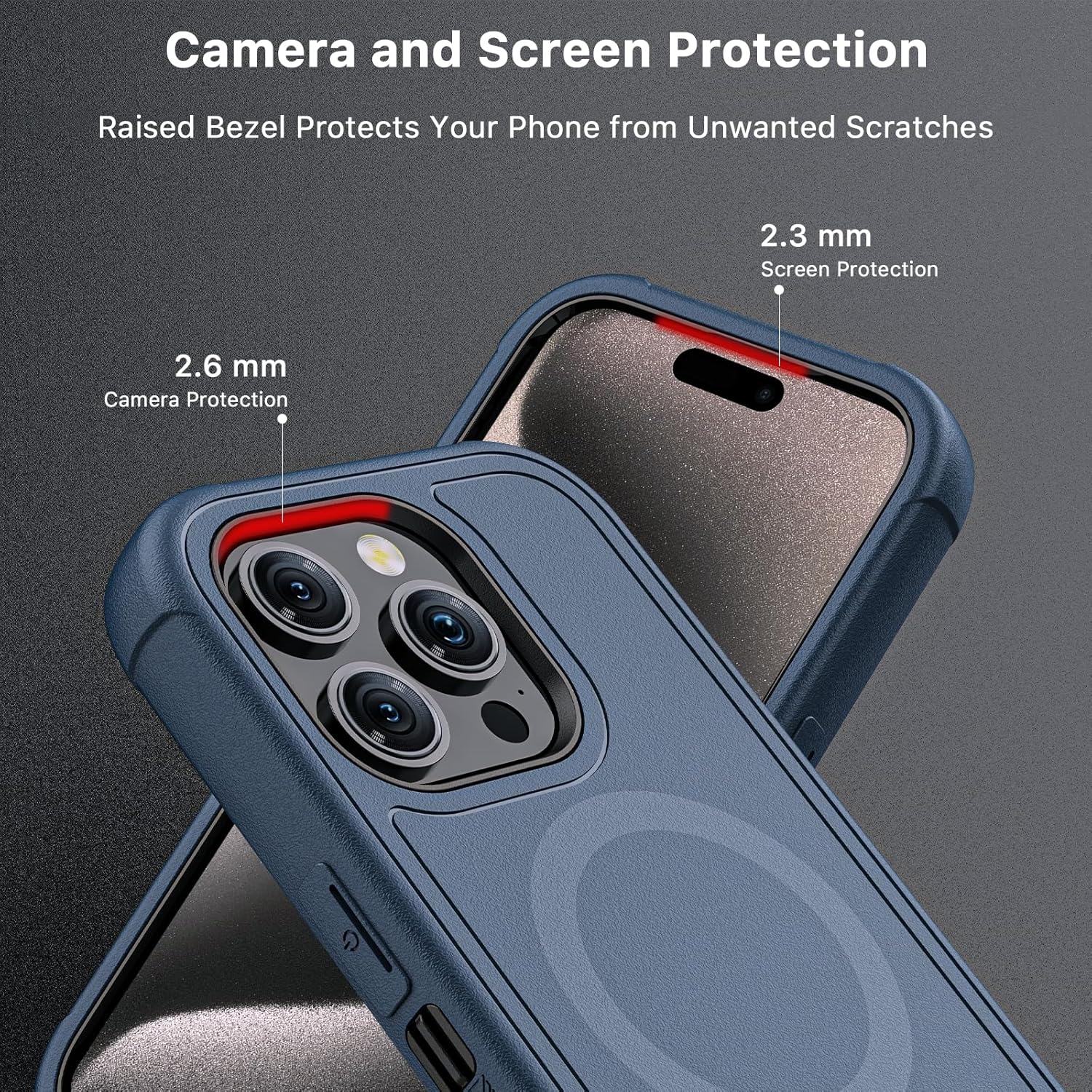 M MYBAT PRO Maverick Series Case for iPhone 15 Pro with Belt Clip Holster,[Compatible with Magsafe] w/Screen Protector,Anti-Drop,Shockproof,with 360°Rotating Kickstand,Heavy Duty Protection - Image 5