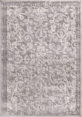 Miniatura 10 de Unique Loom Portland Collection - Alfombra de área Albany (2 pies 2 pulgadas x 3 pies 1 pulgada, rectangular, grismarfil)