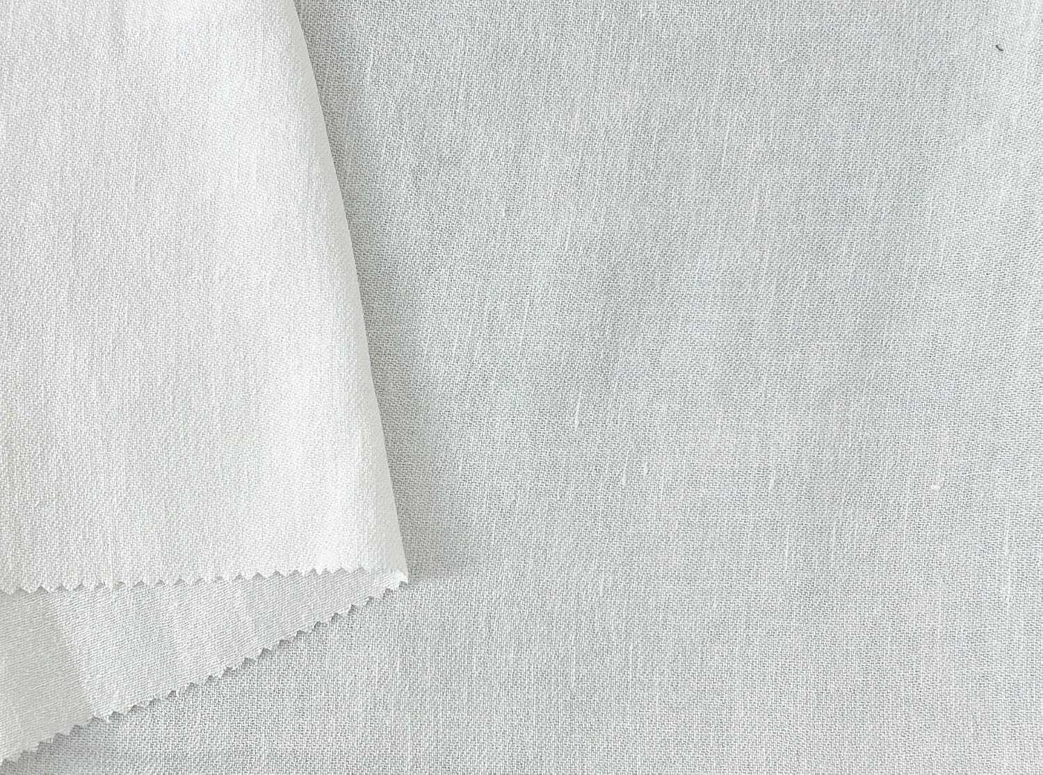 Grey Denim Twill Cotton Linen Fabric | Versatile & Durable Material - Ideal for Clothing, Sewing & Crafts