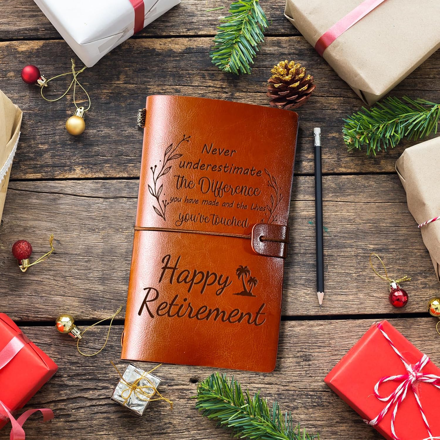 PRSTENLY Retirement Gifts for Women Men- Retirement Gift for Woman Man 140 Page Leather Journal, Retired Going Away Goodbye Leaving Farewell Gifts for Coworkers Teacher Nurse Boss Pastor Doctors - Image 5