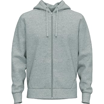 SoftSpun Zip Hoodie for Men and Women, 100% Cotton Hooded Jacket Men