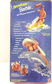 BAYWATCH BARBIE Doll with Dolphin & Accessories 1994
