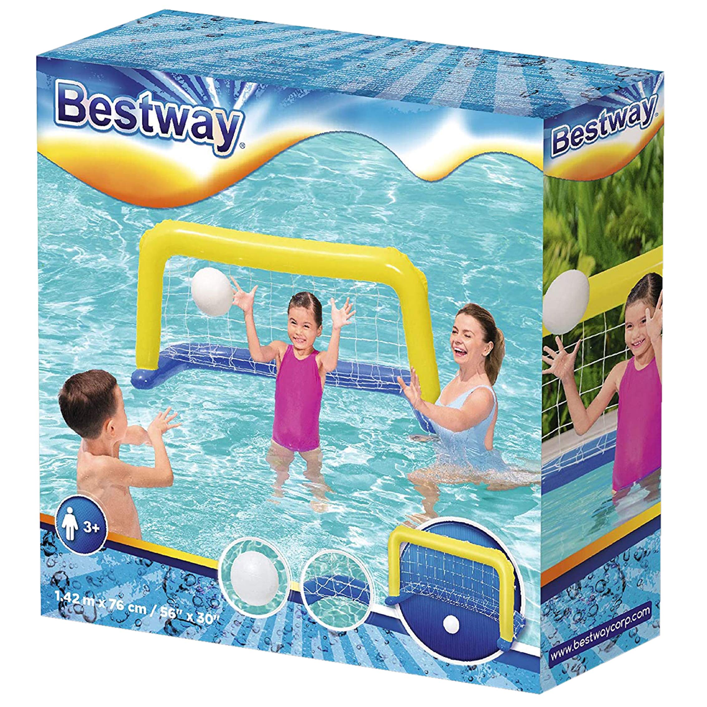 Bestway 1052123XXX21 Set per pallacanestro e pallavolo per piscina (2)