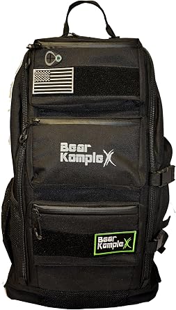 Bear KompleX Military Grade Tactical Backpack - Organize Gear & Optimize Comfort - Multipurpose 1000 Denier Nylon Backpack