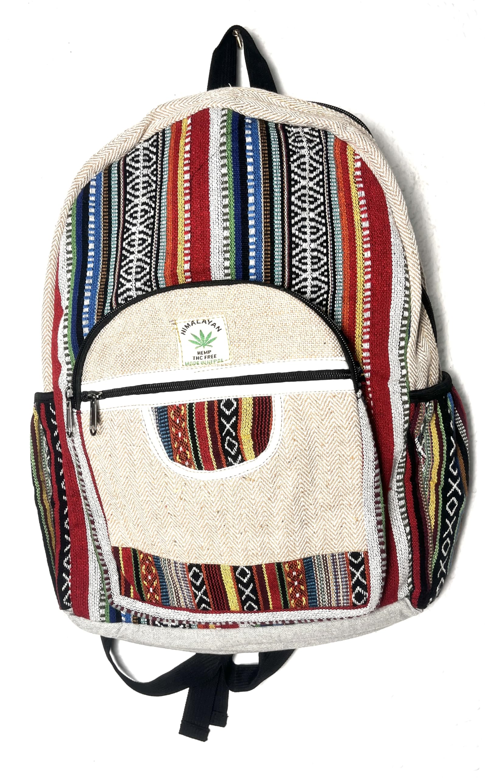 HCZ Zaino Hippie Nepal, Multicolore U, grande