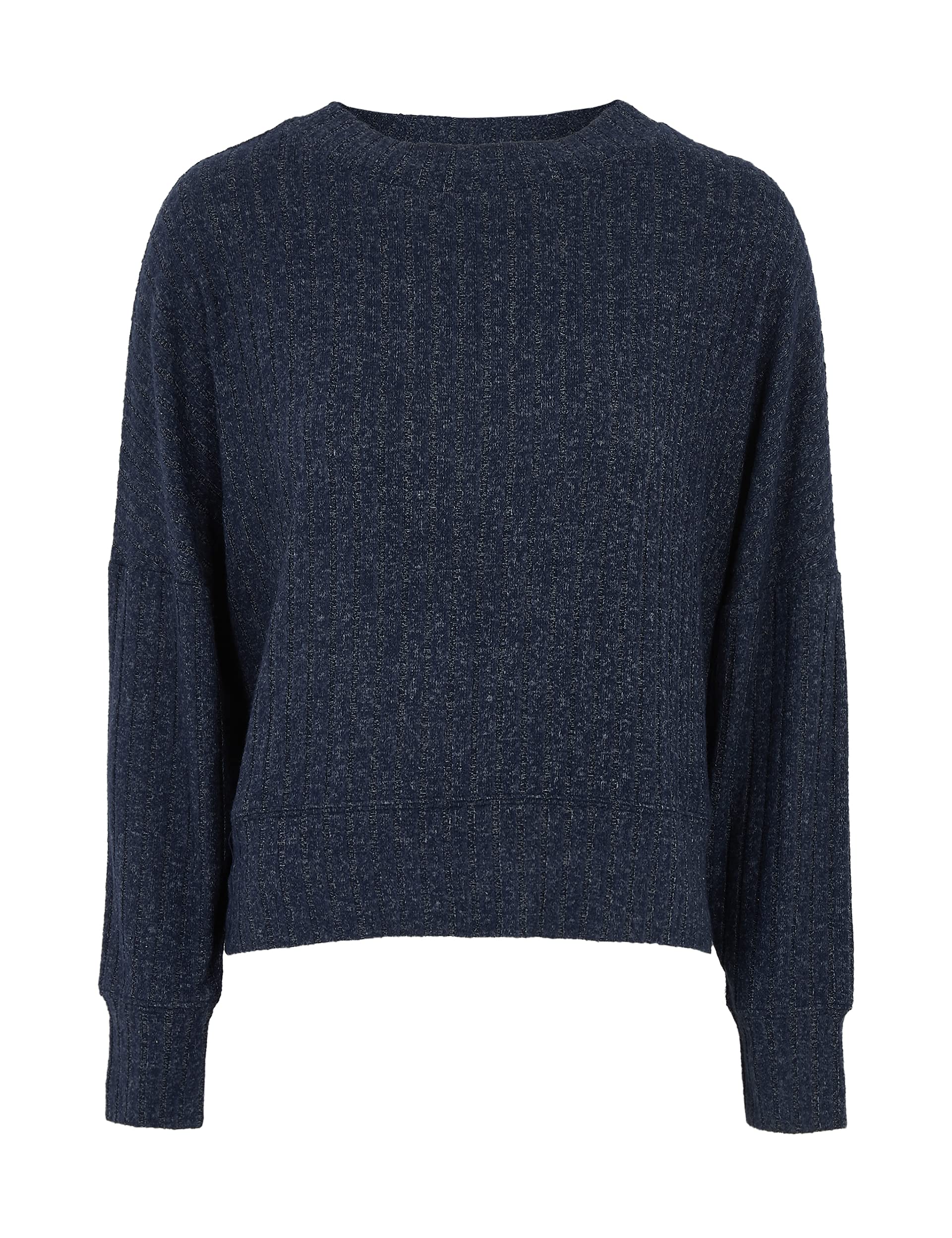 Marks And Spencerwomens Loungewear Cozy Rib Long Sleeve Sweat Top