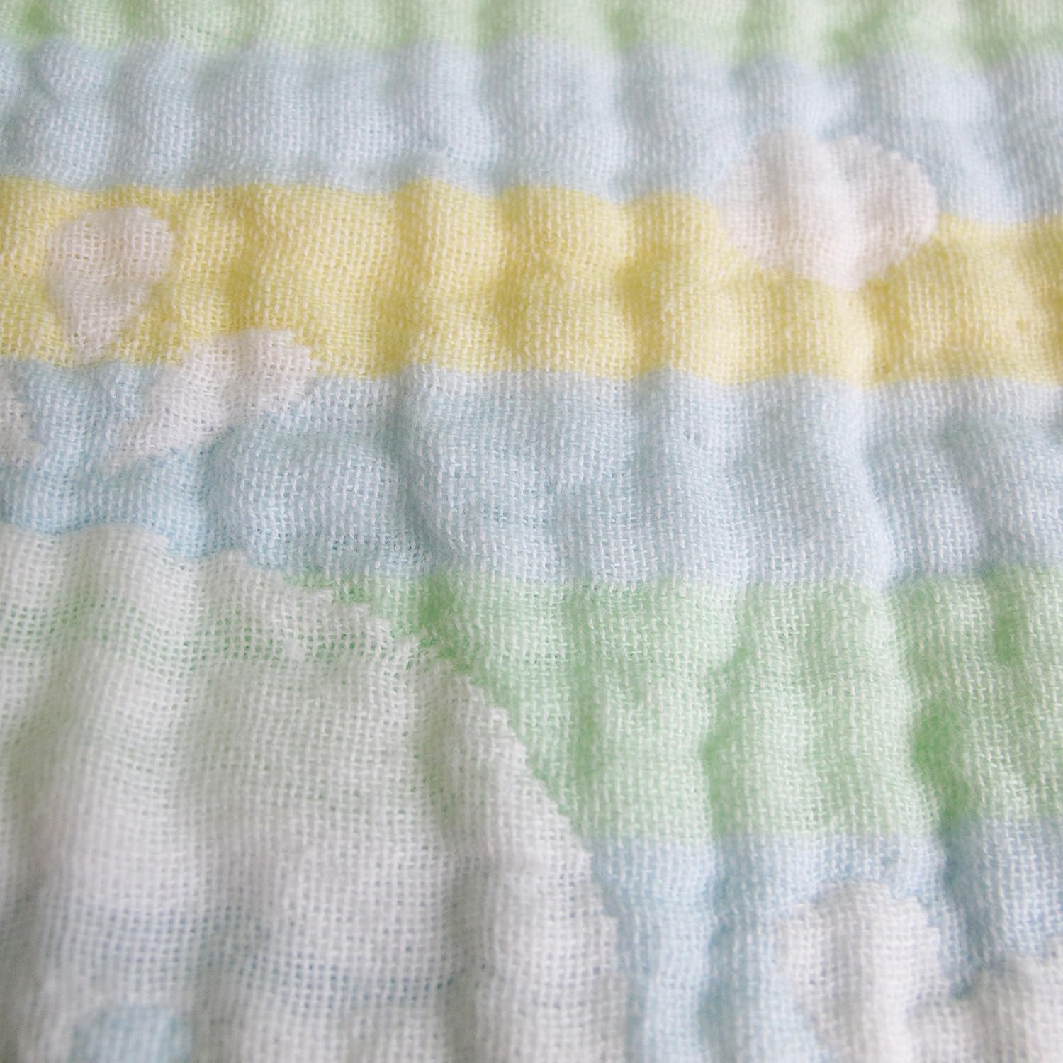 Breathable Baby Toddler 6-Layer Muslin Cotton Dream Blanket (Blue)