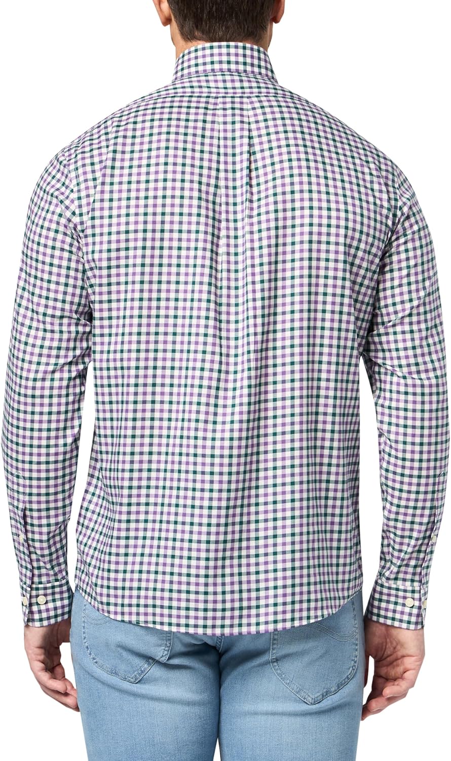 Brooks Brothers Men's Non-Iron Button Down Stretch Twill Long Sleeve Sport Shirt