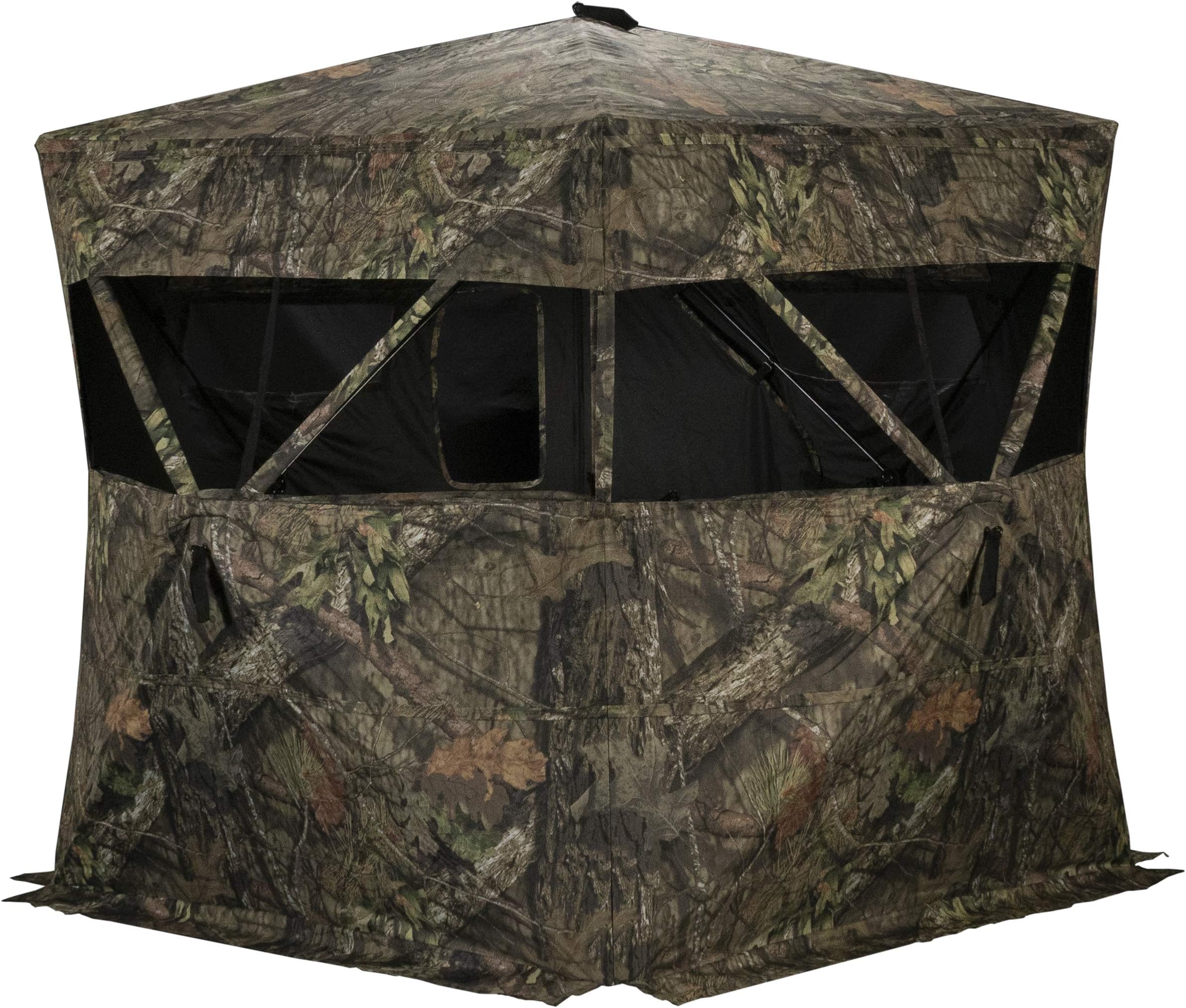 Rhino Blinds R200-MOC 3 Person Hunting Ground Blind, Mossy Oak Breakup Country, 58X58X66