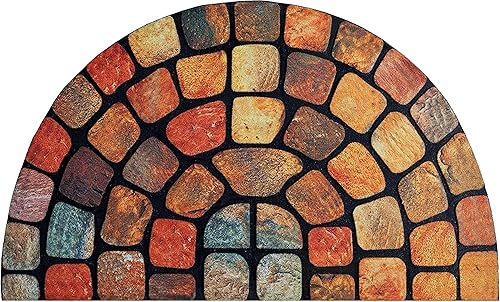 ubdyo Tapete único en estilo para puerta delantera, tapete de pelo bajo para puerta delantera, entrada exterior, atrapa suciedad sucia, bienvenida