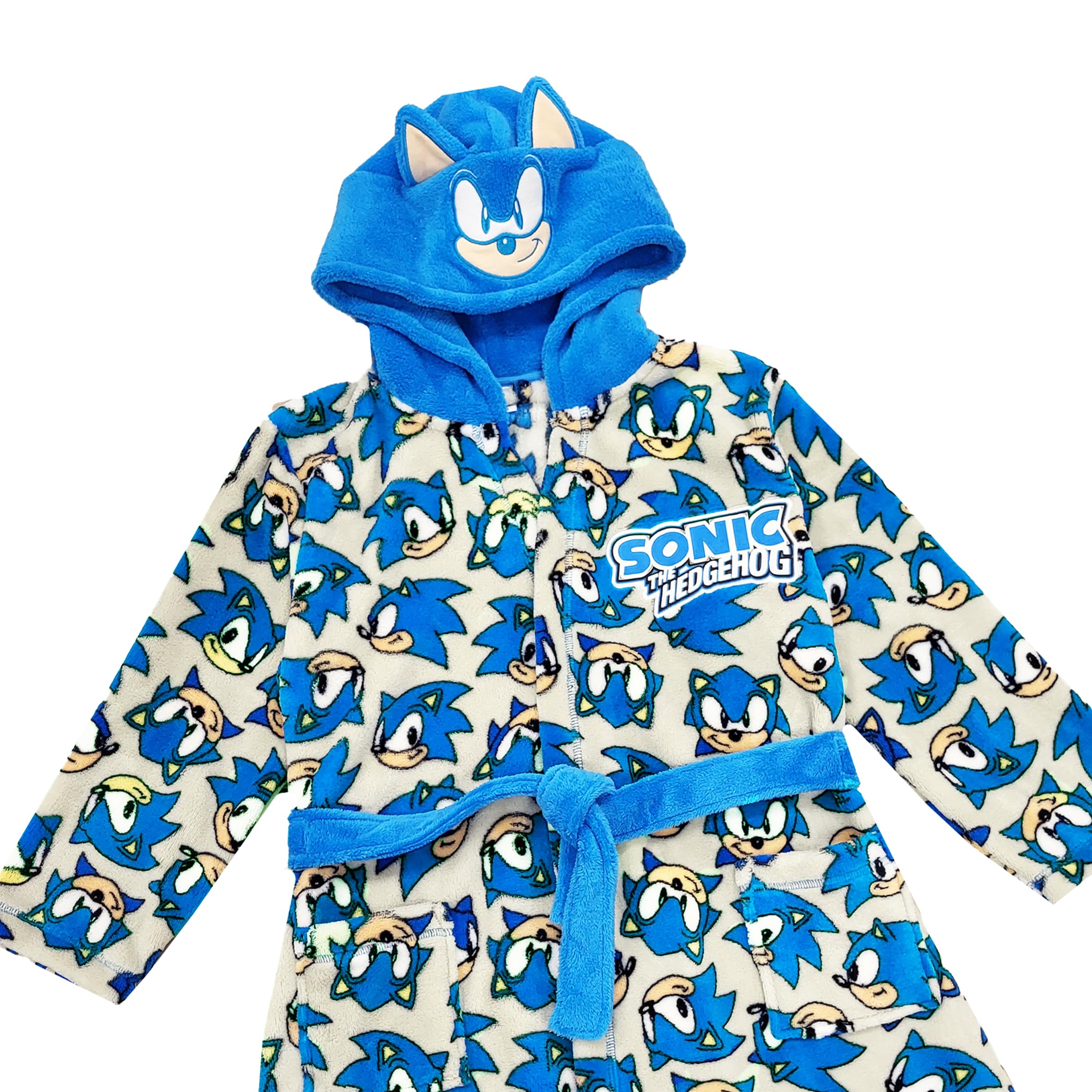 Sonic The Hedgehog Albornoz para niños con estampado